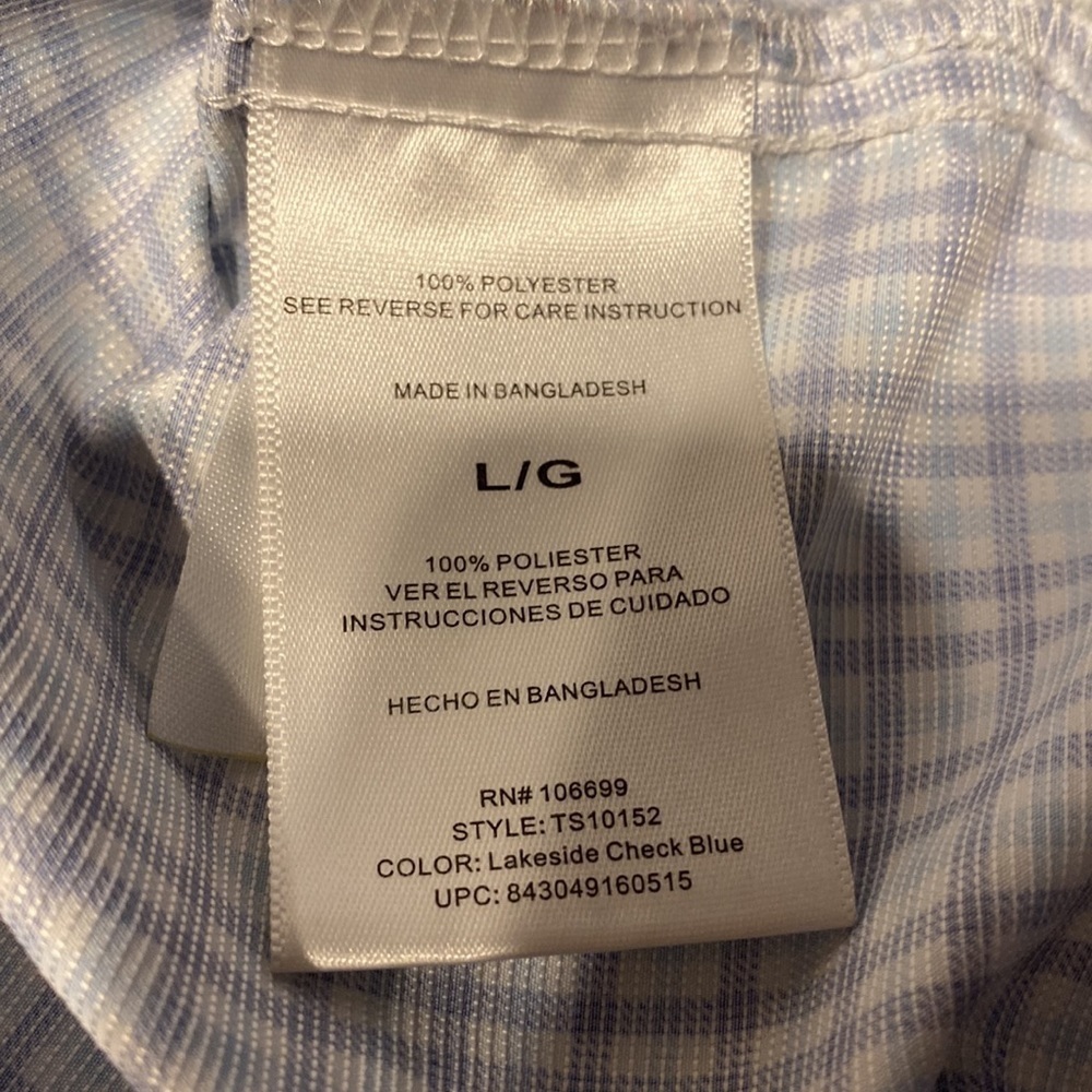 F men’s Havit button down long sleeve solar factor 40+ regular size shirt L - Picture 5 of 5